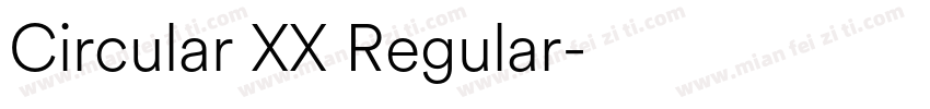 Circular XX Regular字体转换